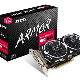 【中古】MSI Radeon RX 570 ARMOR 4G OC グラフィックスボード VD6330