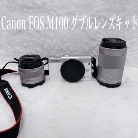 【極美品】Canon ミラーレス一眼カメラ EOS M100 ダブルズームキット