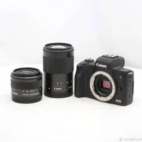 ソフマップ 〔中古品〕 EOS Kiss M ダブルズームキット ブラック【198】