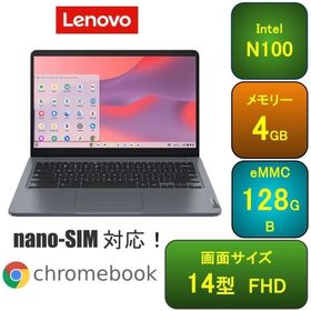 L009【美品】LENOVO 14型 Chromebook Nano-SIM対応(ノートPC)