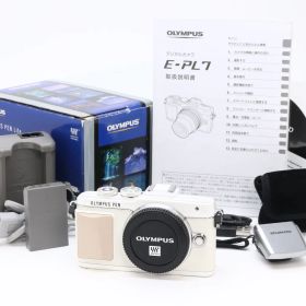 AA- (極上品) OLYMPUS オリンパス PEN E-PL7 ボディ ホワイト シャッター回数572 初期不良返品対応 44-233
