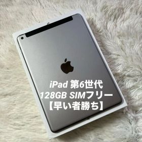 【完動品】iPad 第6世代 128GB SIMフリー【すぐ発送】【付属品】
