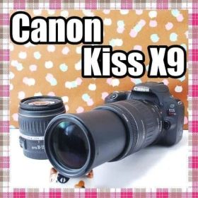 ✨Wi-Fi搭載✨初心者オススメ✨Canon Kiss X9 ダブルレンズセット