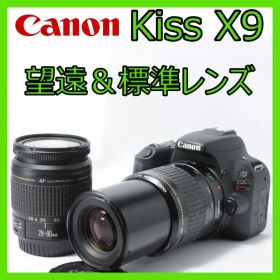 Canon Kiss X9★望遠・標準レンズセット★Wi-Fiで写真をスマホ転送
