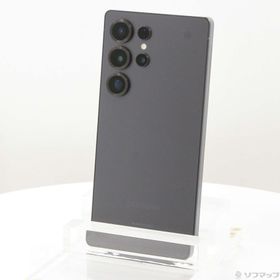 (中古)SAMSUNG Galaxy S25 Ultra 256GB チタニウムジェットブラック SM-S938Q SIMフリー(276-ud)