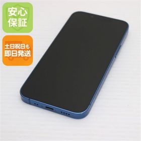 アイフォーン(iPhone)の超美品 SIMフリー iPhone13 mini 128GB ブルー M333(スマートフォン本体)