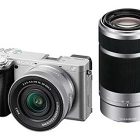 SONY ミラーレス一眼カメラ α6400 ILCE-6400X ダブルズームレンズ シルバー[ラッピング可]