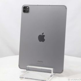 (中古)Apple iPad Pro 11インチ 第4世代 128GB スペースグレイ MNYC3J/A auロック解除SIMフリー(276-ud)