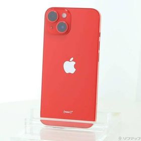 〔中古〕Apple(アップル) iPhone14 512GB プロダクトレッド MPXF3J／A SIMフリー〔262-ud〕