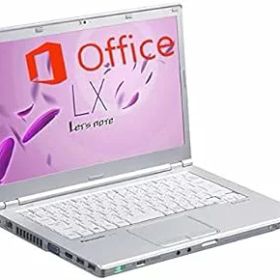 【中古】【Microsoft Office 2019＆Win 10搭載】軽量型Panasonic Let's note CF-LX6 ★第7世代Core i5-7300U@2.6GHz／8GBメモリ／SSD 512GB／14インチFHD