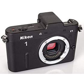 【中古】Nikon ミラーレス一眼カメラ Nikon 1 (ニコンワン) V1 (ブイワン) ボディ ブラック N1 V1 BK(ミラーレス一眼)