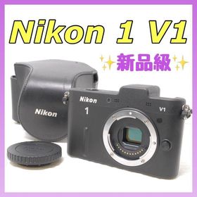 ニコン(Nikon)の【超希少！ショット数526枚】Nikon 1 V1 ボディ ブラック【ケース付】(ミラーレス一眼)