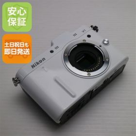 ニコン(Nikon)の超美品 Nikon 1 V1 ボディ ホワイト M222(ミラーレス一眼)