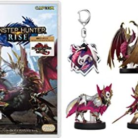 【中古】(非常に良い)モンスターハンターライズ + サンブレイク セット -Switch +【モンスターハンターライズ:サンブレイク amiibo3種セット】メル・ゼナ + オトモガ