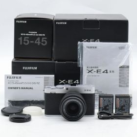 ショット数4073回 富士フイルム(FUJIFILM) ミラーレスデジタルカメラ FUJIFILM X-E4 レンズキット シルバー (XC15-45) F X-E4LK-1545-S #5040