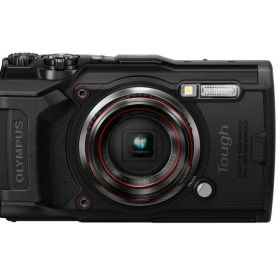 【中古】デジタルカメラ Tough TG-6 ブラック ブラック 1200万画素CMOS F2.0 15m 防水 100kgf耐荷重 GPS 内蔵Wi-Fi TG-6BLK カメラ 一眼レフ ミラーレス レンズ 中古 人気 おすすめ 高画質