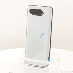 (中古)ASUS ROG Phone 5 256GB ストームホワイト ZS673KS-WH256R12 SIMフリー(377-ud)