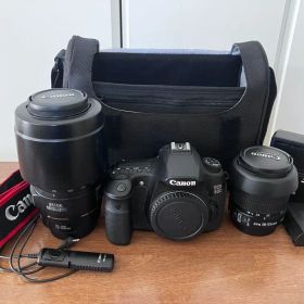 【豪華フルセット】Canon EOS 60D＋高性能Wレンズ・予備電池・バッグ付