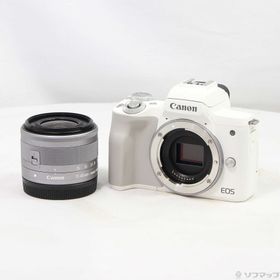 (中古)Canon EOS Kiss M2 EF-M15-45 IS STM レンズキット ホワイト(305-ud)
