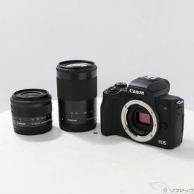 (中古)Canon EOS Kiss M2 ダブルズームキット ブラック(295-ud)