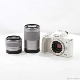 (中古)Canon EOS Kiss M2 ダブルズームキット ホワイト(262-ud)