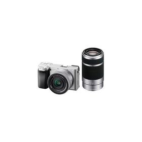 SONY ミラーレス一眼カメラ α6400 ILCE-6400X ダブルズームレンズ シルバー[ラッピング可]