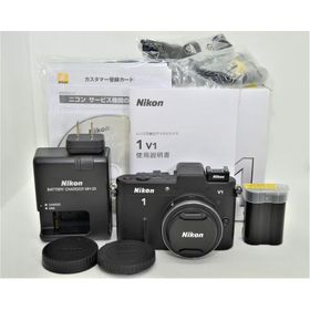 Nikon ミラーレス一眼カメラ Nikon 1 (ニコンワン) V1 (ブイワン) 薄型レンズキット ブラックN1 V1ULK BK