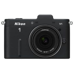 ニコン Nikon 1 V1 10mm 2.8 薄型レンズキット ブラック 単焦点 ミラーレス一眼 カメラ 中古
