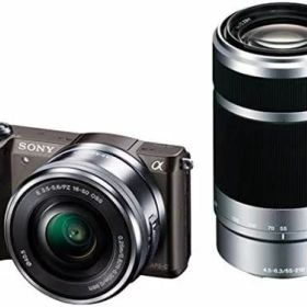 【中古】ソニー ミラーレス一眼 α5100 ダブルズームキット E PZ 16-50mm F3.5-5.6 OSS + E 55-210mm F4.5-6.3 OSS ブラウン ILCE-5100Y-T当店保証30日間 人気モデル 高画質 売れ筋