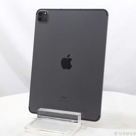 (中古)Apple iPad Pro 11インチ 第3世代 128GB スペースグレイ MHW53J/A auロック解除SIMフリー(377-ud)