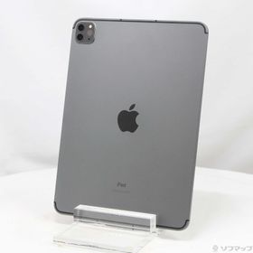 (中古)Apple iPad Pro 11インチ 第3世代 128GB スペースグレイ MHW53J/A SoftBankロック解除SIMフリー(198-ud)