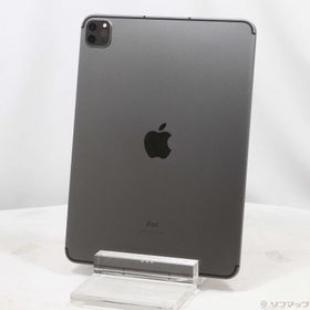 (中古)Apple iPad Pro 11インチ 第3世代 128GB スペースグレイ MHW53J/A docomoロック解除SIMフリー(198-ud)