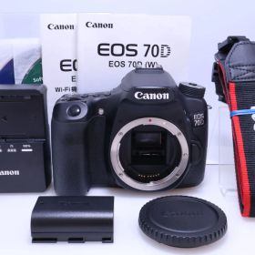 【美品】Canon EOS70D ボディ ブラック EOS70D デジタル一眼レフカメラ