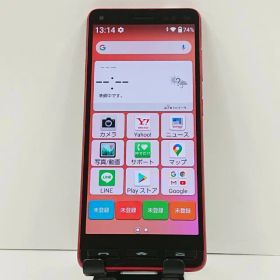 かんたんスマホ2 A001KC Y!mobile レッド 送料無料 本体 c18925 【中古】