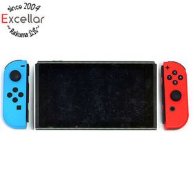 ニンテンドースイッチ(Nintendo Switch)の任天堂 Nintendo Switch バッテリー拡張モデル HAD-S-KABAA ネオンブルー・ネオンレッド 本体・Joy-Conのみ 本体・液晶画面いたみ(家庭用ゲーム機本体)
