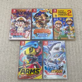 ◆桃太郎電鉄 ～昭和 平成 令和も定番！0013189537 ドンキーコング トロピカルフリーズ0012735495 スーパーマリオメーカー20012958721 ARMS0012564940 釣りスピリッツ0012956187 Switchソフト 5点