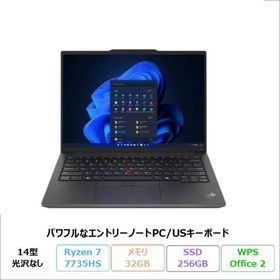 Lenovo ThinkPad E14 Gen 6 ノートPC 21M3CTO1WW Windows11 Office付き Ryzen 7 7735HS 32GB SSD256GB 14インチ 再生品Sランク