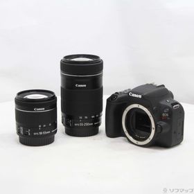 (中古)Canon EOS Kiss X9 ブラック ダブルズームキット(262-ud)