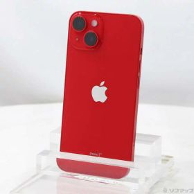 【中古】Apple(アップル) iPhone14 128GB プロダクトレッド MPV93J／A SIMフリー 【198-ud】