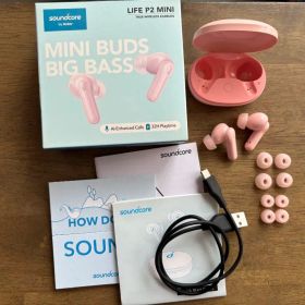 Anker soundcore Life P2 Mini イヤフォン ピンク