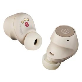 【長期保証付】オーディオテクニカ audio-technica ATH-CKS30TW+/BG ライトベージュ Bluetooth 完全ワイヤレスイヤホン SOLID BASS