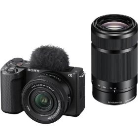 SONY ソニー ミラーレス一眼カメラ・ダブルズームレンズキット α VLOGCAM ZV-E10 II ブラック ZV-E10M2X B [ZVE10M2XB]【RNH】