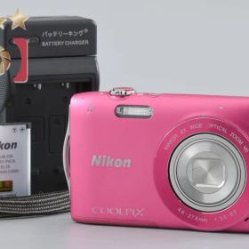 【中古】Nikon ニコン COOLPIX S3300 ストロベリーピンク コンパクトデジタルカメラ