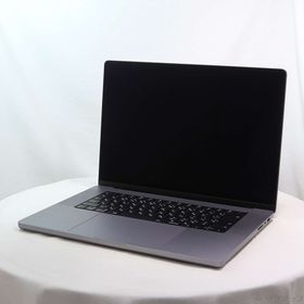 (中古)MacBook Pro 16.2-inch Late-2021 MK1A3J/A M1 Max 10コアCPU_32コアGPU 32GB SSD1TB スペースグレイ (26.3 Tahoe)(262-ud)