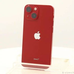 【中古】Apple(アップル) iPhone13 mini 128GB プロダクトレッド MLJG3J／A SIMフリー 【348-ud】