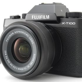 【超美品 保障付 動作確認済】 Fujifilm フジフィルム X-T100 Digital Camera デジタルカメラ + XC 15-45mm F/3.5-5.6 レンズ #V1956
