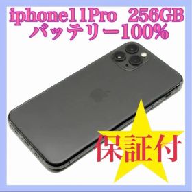 iphone11pro 256GB バッテリー100% SIMフリー