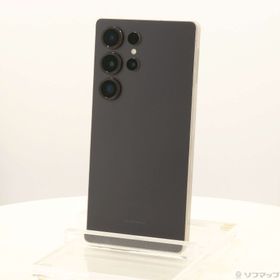(中古)SAMSUNG Galaxy S25 Ultra 256GB チタニウムブラック SM-S938QZKASJP SIMフリー(258-ud)