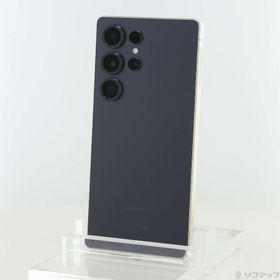 (中古)GALAXY Galaxy S25 Ultra 256GB チタニウムブラック SM-S938QZKASJP SIMフリー(377-ud)