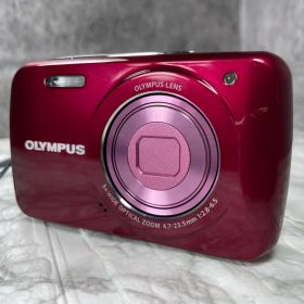 美品 OLYMPUS オリンパス VH-210 ワインレッド デジカメ コンデジ